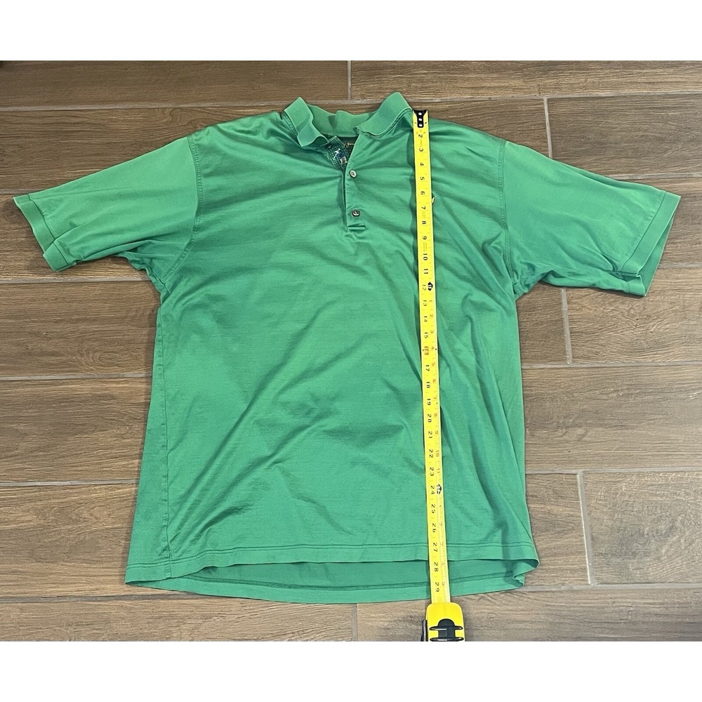 Bobby Jones Masters Men's Performance Polo XL - Green SS Classic Logo Golf Shirt - Picture 2 of 6